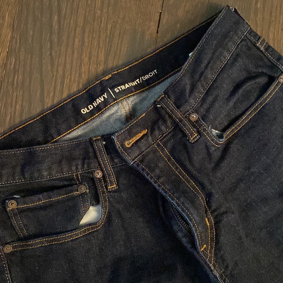 Old Navy Straight Fit Blue Jeans - Picture 2 of 4